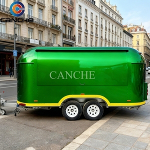 Remorque alimentaire en acier inoxydable avec cuisine complète, camion de nourriture mobile multifonctionnel pour la crème glacée, remorque alimentaire pour les États-Unis - Product Image 5