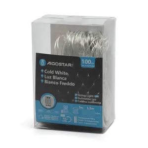 Luci LED piatte, alimentazione 3AA, colore bianco freddo, dimensioni 1,5m x 1,5m; ideali per illuminazione decorativa e ambienti - Product Image 3