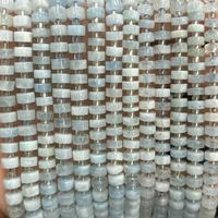 Perles de séparation en forme de roue en pierre naturelle et cristal 3x6mm, à angle droit, pour la fabrication de bijoux (bracelets, colliers) - Vente en gros