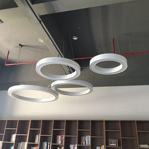 Lámpara Colgante LED Redonda Negra Moderna E26, 5000K Luz Diurna, AC85-265V, Alta Luminosidad, Regulable, para Sala de Estar - Product Image 3