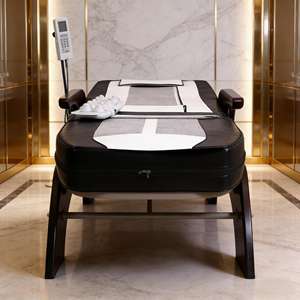 Lettino Massaggiante Riscaldato in Giada di Design Coreano con Rulli in Pietra Naturale, Terapia, Programmi Automatici e Telecomando per Massaggio Completo del Corpo - Product Image 3
