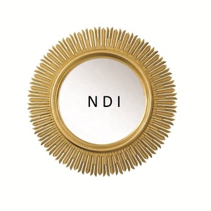 Luxury Hotel Bathroom Decorative <b>Gold</b> Antique Finishing Metal Wall <b>Mirror</b> <b>Frame</b> - Product Image 1