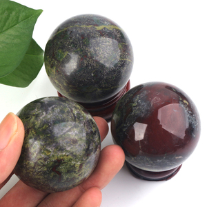 Vente en gros de sphères de cristal Feng Shui pour la guérison, sphère de pierre de sang de dragon pour la méditation - Product Image 3