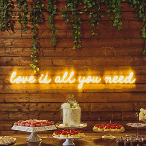 Luces de neón <span class=keywords><strong>LED</strong></span> personalizadas, <span class=keywords><strong>12V</strong></span>, todo lo que necesita es amor, letrero de luz de neón personalizado para boda, <span class=keywords><strong>RGB</strong></span> - Product Image 6