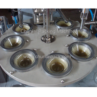 Machine automatique de remplissage et de scellage de boissons pour les gobelets de vin rouge Martini Composants de base PLC-pour les bouteilles d'huile de lait de jus