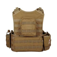 Vancharli Offre Spéciale gilet tactique multifonctionnel durable et respirant à dégagement rapide avec pochette Molle Mag