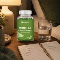Gummies Premium à base de pectine, Moringa et Spiruline, pour la santé cardiaque et le soutien immunitaire (OEM/ODM)