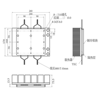 Fournisseur de refroidisseurs thermoélectriques en aluminium HUAJING, compresseur de climatiseur R410A, fonction de refroidissement et de chauffage, taille personnalisée