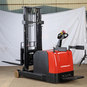 Apilador Eléctrico de Palets de Servicio Pesado de 1.5t y 2t, Modelo Stand-On, Apilador Retráctil, Apilador Contrapesado, Montacargas Eléctrico - Product Image 2