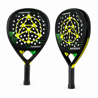 Raquette de padel durable avec noyau en mousse EVA, fibre de carbone 18k, logo de marque personnalisé, raquette de padel professionnelle pour club de padel