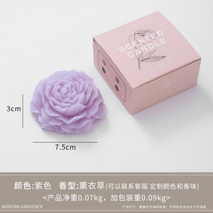Vela de Flor de Peonía Hecha a Mano, Hermoso Regalo para Niñas, Vela Aromática de Peonía, Lindo Regalo para Niñas, Vela de Flor de Peonía - Product Image 3