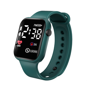 Nouvelle montre électronique sportive pour étudiants <span class=keywords><strong>2022</strong></span>, bracelet en plastique rectangulaire unisexe en forme de cœur, LED, non étanche - Product Image 5