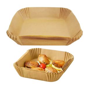 Round Air Fryer Paper Trays Food Grade Coated Oil Proof Disposable For Baking - Product Image 2