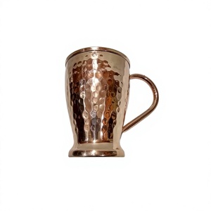 Modern Fancy Style Polish Copper Mug & Glass For Drinking Event Party Use Customizable Designs Eco Friendly <b>Beer</b> Mug For Sale - Product Image 1