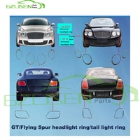 Nouveaux anneaux décoratifs chromés argentés pour phares et feux arrière Flying Spur GT, pour remplacement