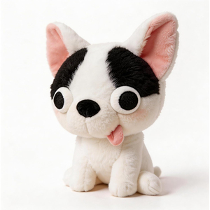 Peluche <span class=keywords><strong>Chihuahua</strong></span> Mignonne de Haute Qualité, Jouet en Peluche Amusant à Grands Yeux, Adorable Chien en Peluche à Câliner, Cadeaux pour Enfants et Adultes - Product Image 1