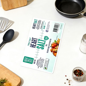 High-Quality Food Grade Sticker Eco-Friendly PE Adhesive Label Custom Logo Label For Edible Salt Spice Jar Packaging - Product Image 2