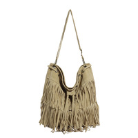 Sacs en gros directement de l'usine, sacs en daim pour femmes, sac à bandoulière minimaliste pour femmes, sac à franges de créateur