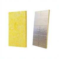 Laine de verre acoustique sans formaldéhyde, isolation thermique, panneau de laine de verre avec feuille d'aluminium