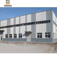 Estructura de Acero Galvanizado de Fácil Instalación, Taller de Gran Envergadura para Almacenamiento de Materiales de Construcción de Cemento y Arena