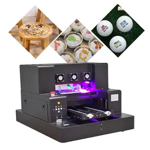 Impressora UV A3 A4 para cartões de visita pequenos, máquina de impressão de sacolas plásticas, logotipo pequeno com verniz