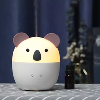 Design exclusif 160ml mignon Koala Animal diffuseur d'huiles à ultrasons enfants USB humidificateur