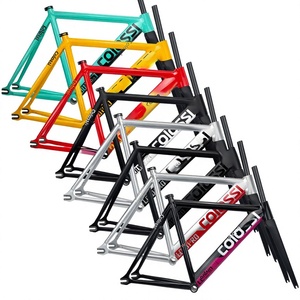 Colossi - Juego de cuadro de bicicleta de pista de piñón fijo de aluminio 700C con horquilla de fibra de carbono, venta al por mayor de fábrica, China - Product Image 2