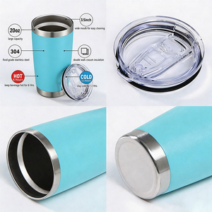Personalizzato 20 oz in acciaio inox Tumbler doppia parete vuoto da viaggio tazza con Logo caffè bicchiere bottiglia per lavoro isolato tazze di <span class=keywords><strong>metallo</strong></span> - Product Image 5