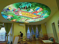 Écran LED de plafond à barres pleine couleur RGX, mur vidéo, P3 P4 P5, parc, couloir, pub, cabine de DJ, boîte de nuit, écran LED de plafond
