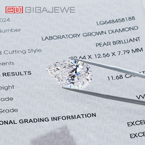 GIGAJEWE Elegante Diamante Cultivado en Laboratorio, Corte Brillante en Forma de Pera |   Diamante Ovalado Creado en Laboratorio |   Gema Suelta Ética - Product Image 6