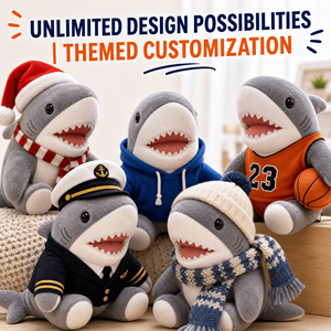Fabricant OEM <span class=keywords><strong>de</strong></span> Mascottes Requin Blanc Géant – Conception Personnalisée, Vente en Gros Directe Usine, Peluches et Jouets en Peluche en Gros - Product Image 5