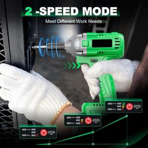 Llave de Impacto Inalámbrica de 20V, 320nm de Torque, Taladro para Coche y Bricolaje, Envío Directo Disponible, Stock en Almacén Local de EE. UU., CW-20C-2 Inalámbrica - Product Image 2