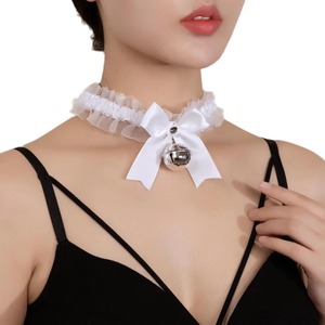 Collar de Encaje con Lazo de Mariposa, Gargantilla, Accesorio para el Cuello, Collar Suave para Chicas, Cosplay, Estilo Maid - Product Image 5