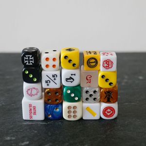 Bulk Wholesale Acrylic Customized Engraved logo <strong>6</strong>-<strong>Sided</strong> <strong>Dice</strong> for Corporate Promotional Gift - Product Image 1