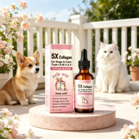 Vente en gros, usine chinoise, OEM, marque privée, soin de la peau, santé des poils, croissance des poils pour chiens et chats, gouttes de collagène et de biotine