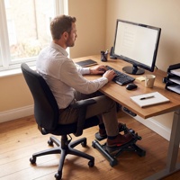 Ventes directes d'usine Salle de sport à domicile sous le bureau Équipement de fitness Entraînement des jambes Mini stepper portable