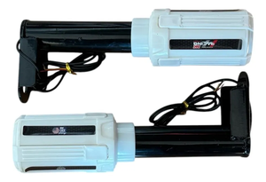 Protector de Escape Universal para Motocicleta, Adhesivo Anticaídas, Deslizador Rojo con Barras LED - Product Image 3