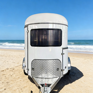 Carrito de Comida Móvil Retro Comercial para Puesto de Mercado Nocturno, Diseño Clásico Vintage para Café, Bocadillos y Postres - Product Image 3