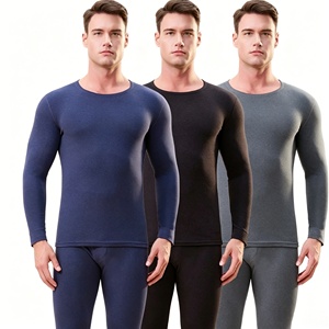 LANBAOSI Lot <span class=keywords><strong>de</strong></span> 2 <span class=keywords><strong>sous</strong></span>-vêtements thermiques pour homme, <span class=keywords><strong>sous</strong></span>-vêtements <span class=keywords><strong>de</strong></span> ski, couche <span class=keywords><strong>de</strong></span> base fonctionnelle à manches longues, football, hiver chaud, spandex/polyester - Product Image 1