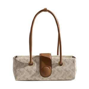 2024 thiết kế mới tinh tế nhỏ của phụ nữ túi xách cao cấp hai Xử lý mở đóng cửa mềm bền polyester lót nhà máy - Product Image 1