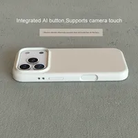 Coque de protection personnalisée en silicone liquide de haute qualité Gertrude pour iPhone 17 Air 16 Pro Max, simple, avec ventouse, disponible en couleurs personnalisées