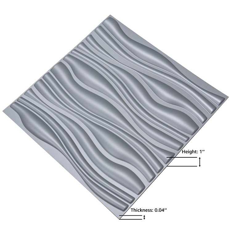 Style moderne Intérieur Lambris Intérieur Décoration Murale Étanche 3D PVC Papier Peint Panneau Mural