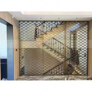 ANNANW3769 Modern Stainless Steel Color <b>Screen</b> Partition 304 Panel Durable Multi-Functional Engineering <b>Wall</b> Panel for House - Product Image 2