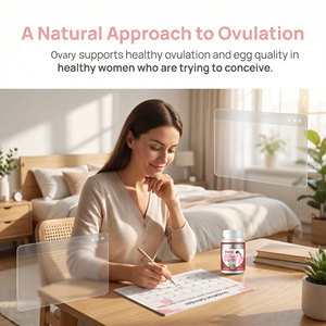 Capsules Qbioflex pour le soin des ovaires chez la femme, pour l'équilibre hormonal et la santé reproductive féminine - Product Image 2