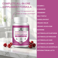 Qbioflex Vitamines pour femmes, capsules probiotiques, mélange de fibres prébiotiques, soutient l'équilibre de la microflore féminine, complément alimentaire