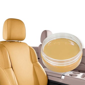 Kit de pintura de reparación de cuero para asiento de coche, crema Beige, 30ml, restaurador de Color profesional para arañazos, se desvanece, grietas, crema reparadora de cuero - Product Image 1