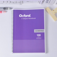 Carnet à spirale personnalisé à 1 section avec couverture en papier, 100 feuilles détachables, idéal pour les entreprises, les écoles ou comme cadeau.