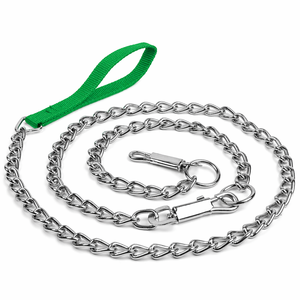 Tough Pet Suppliers Custom Metal Pet <b>Leash</b> Chew Resistant <b>Dog</b> Chain <b>Leash</b> Solid Built Pet <b>Dog</b> <b>Leash</b> with Ergonomic Handle - Product Image 2