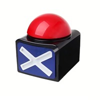 Boîtier de boutons PT en gros, motifs ronds et carrés, accessoire de concours, alarme lumineuse et sonore, buzzers d' réponse enregistrables sur mesure pour jeux de questions