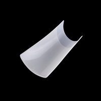 500 pièces/boîte forme spéciale ongles conseils bec de canard conseils demi-couverture éventail forme manucure bec de canard ongles conseils